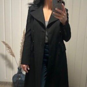 Zara black trench coat